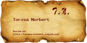 Torzsa Norbert névjegykártya